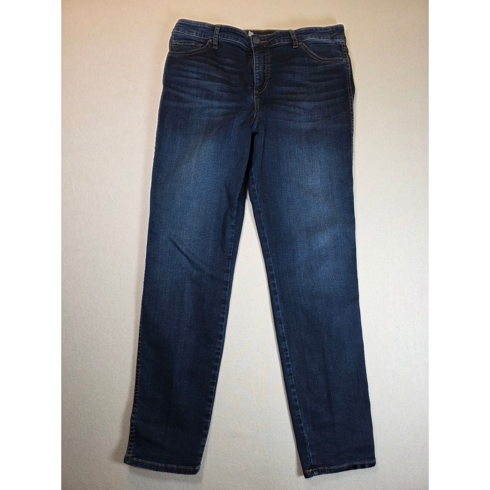 KUT from the Kloth Skinny Jeans Womens 12 Blue Diana Fab Ab High Rise Stretch